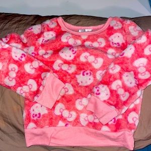 Fleece size 4 Hello Kitty crew neck sweater